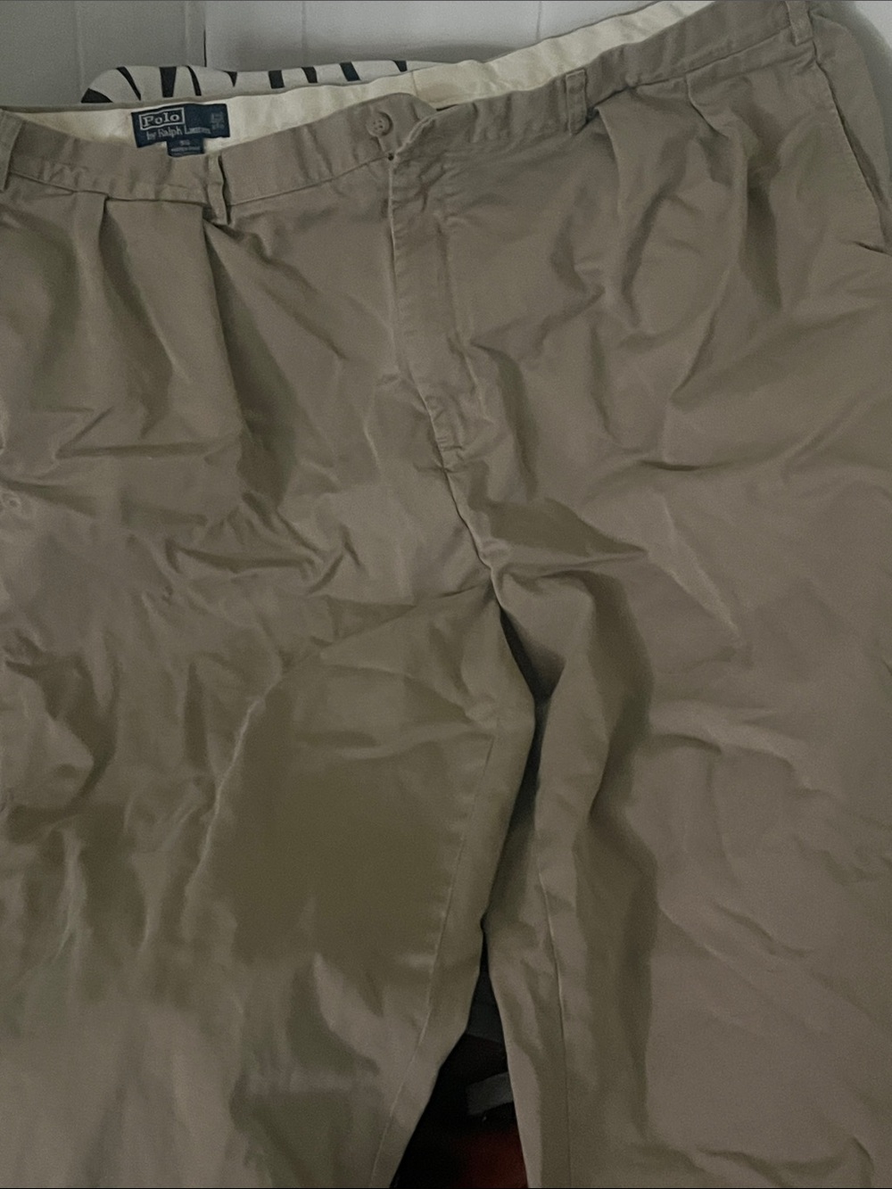 Polo by Ralph Lauren Men's Tan Flat-Front Chino Shorts
